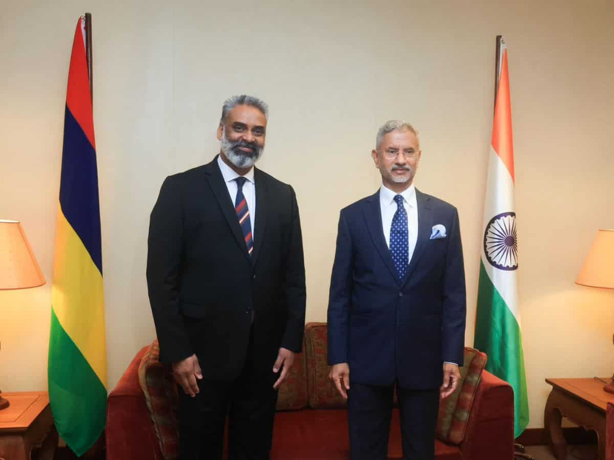 External Affairs Minister S Jaishankar arrives in Mauritius 