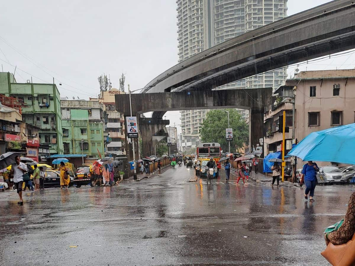 Weather Update: Mumbai receives heavy showers; waterlogging in some areas, train services normal 