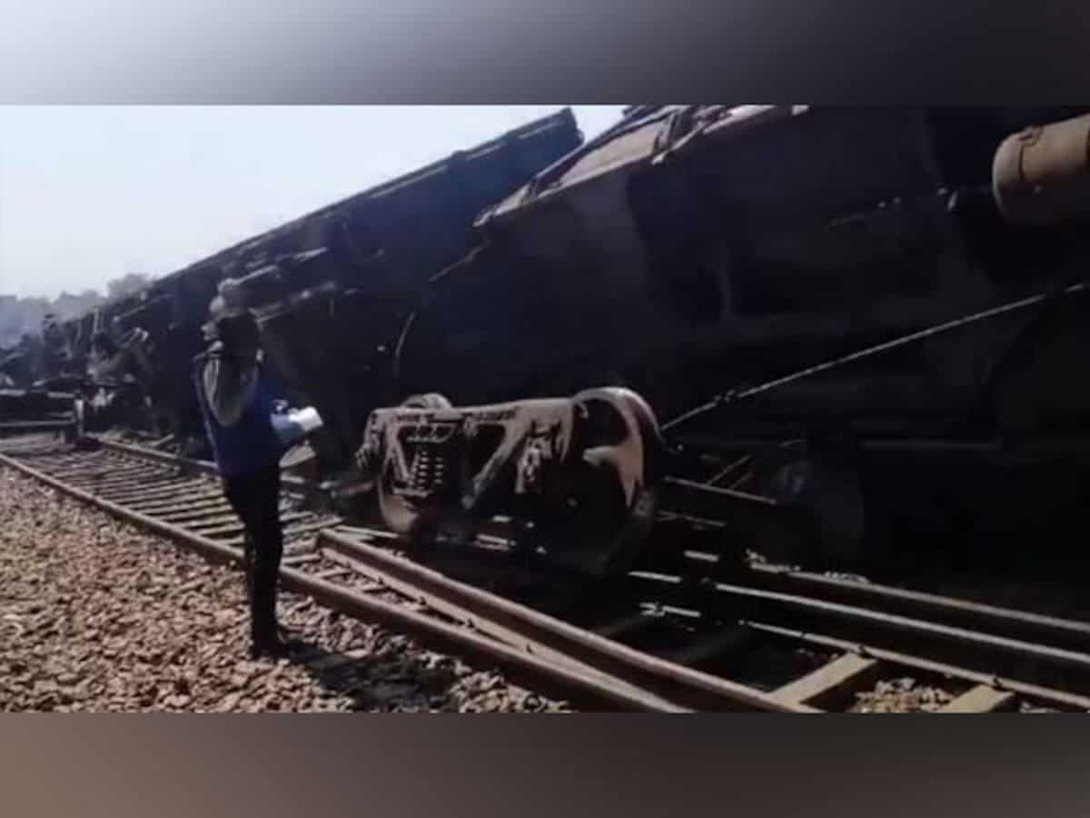 Goods train derails in Alwar, Rajasthan; railway services remain unaffected