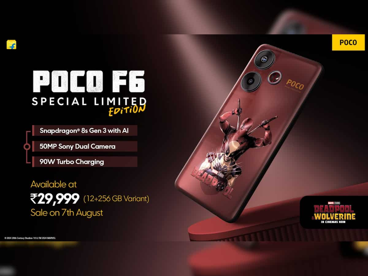 Marvel Madness Takes Over Poco: Deadpool Limited Edition Poco F6 to be launched in India