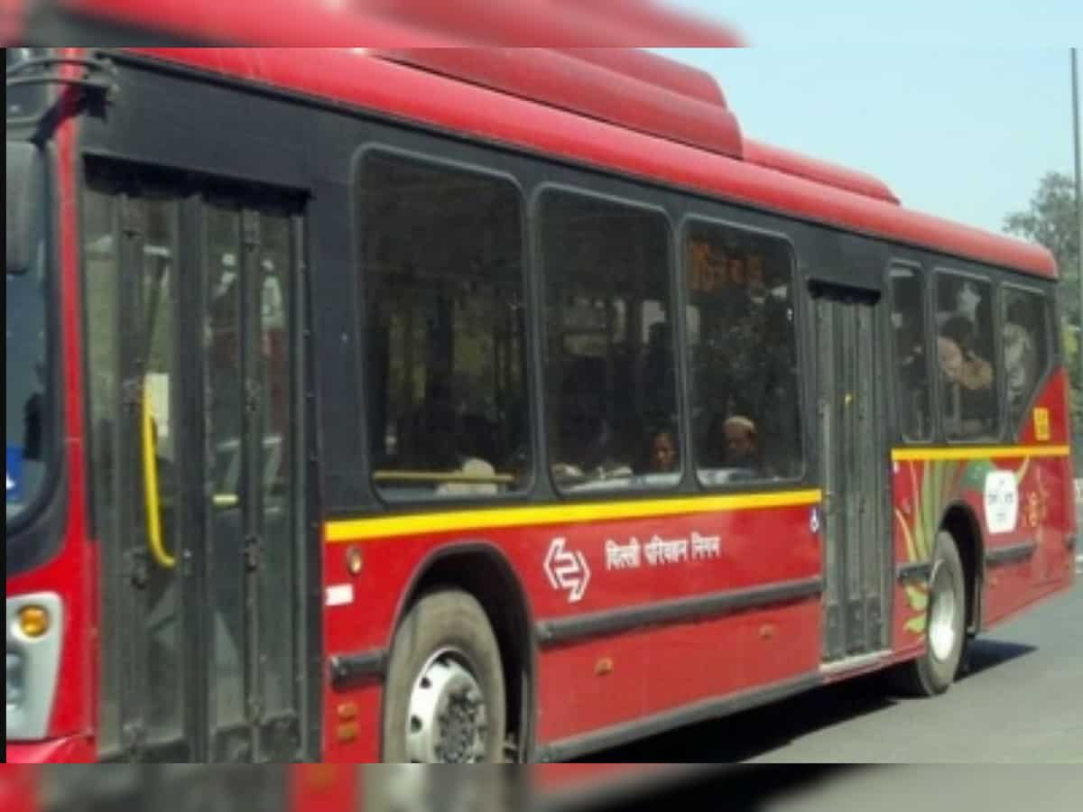 Delhi Transport Minister Kailash Gahlot flags off buses on route 848 in Gubhana-Majri village in Haryana