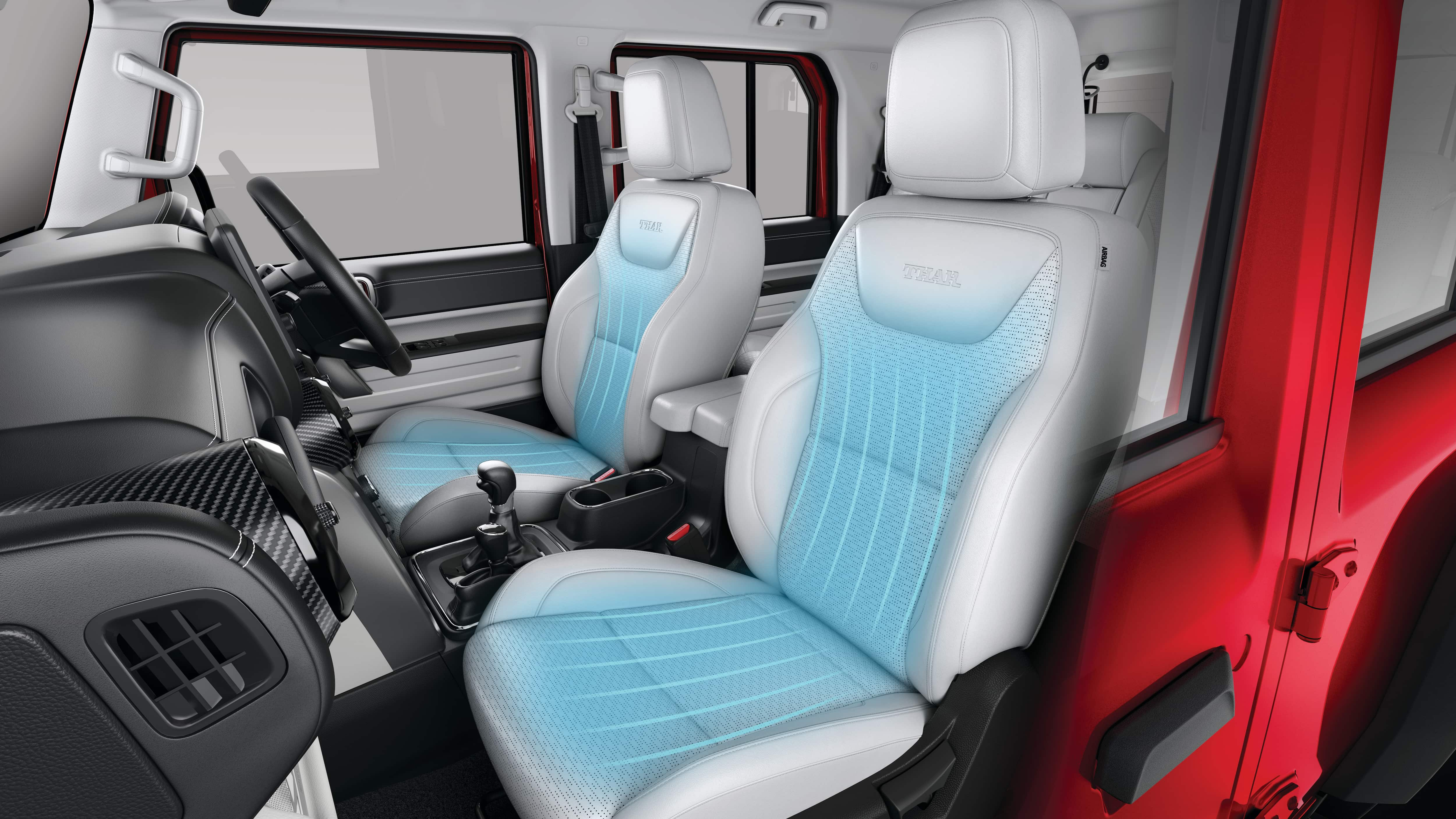 Mahindra Thar Roxx: Ventilated front seats 