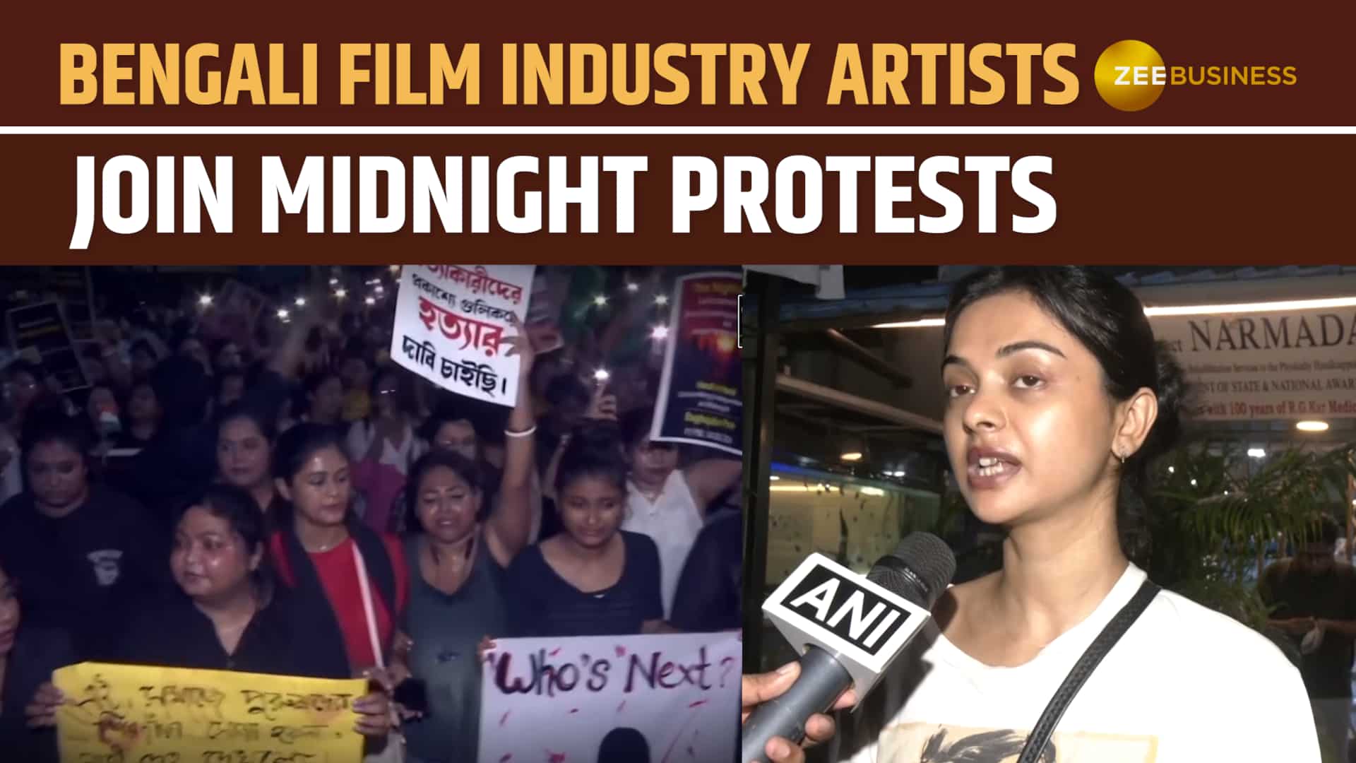 Kolkata doctor rape & murder: Actors, Bengali film industry artists join Midnight protests