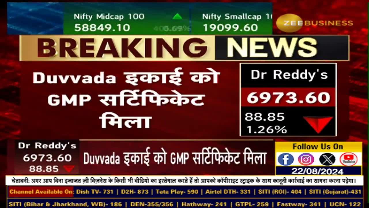 Dr. Reddy's Duvvada Unit Gets GMP Certification from German Regulator ...