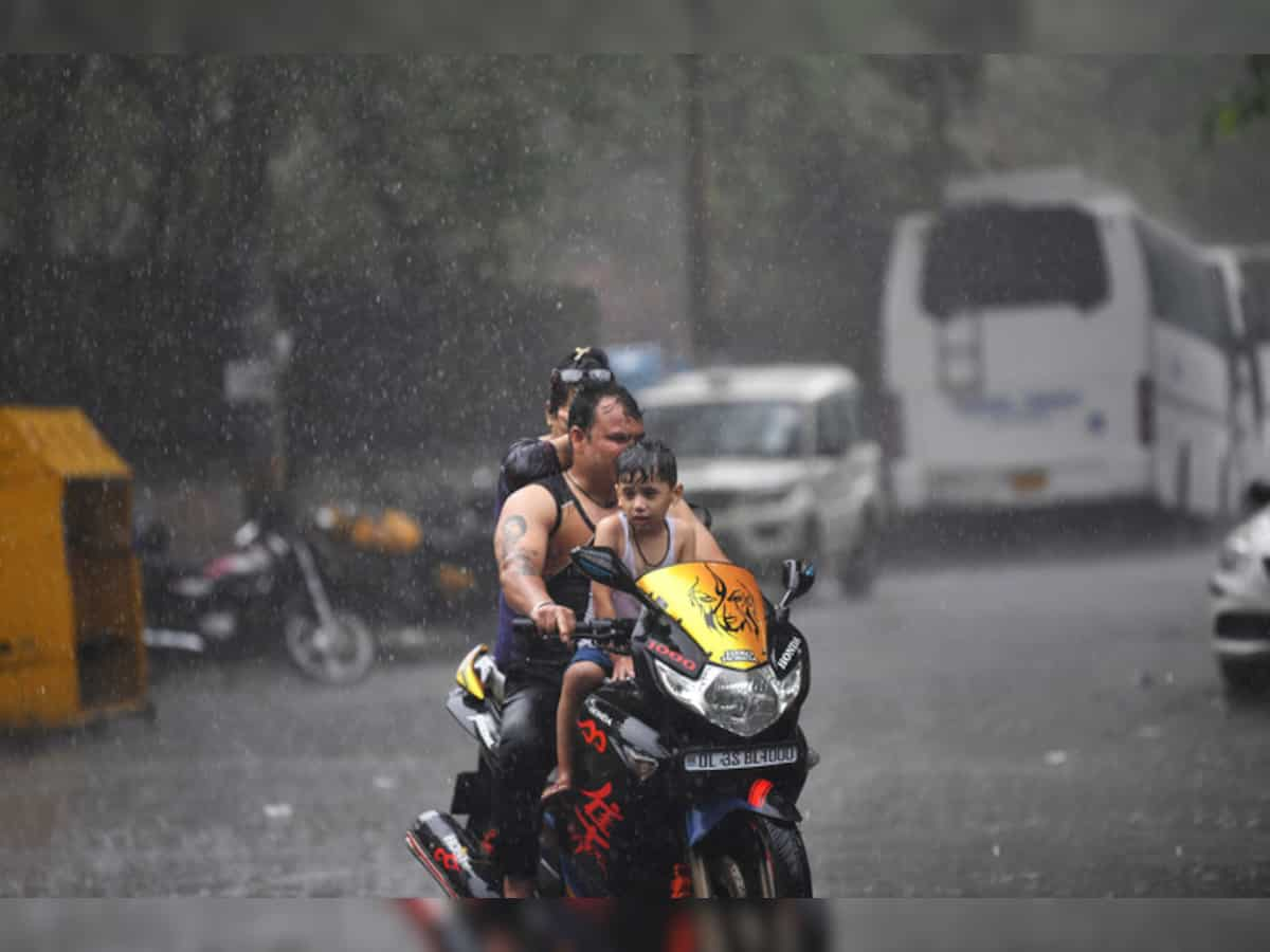 Delhi weather news: Heavy rain causes chaos in city; severe waterlogging, traffic congestion reported