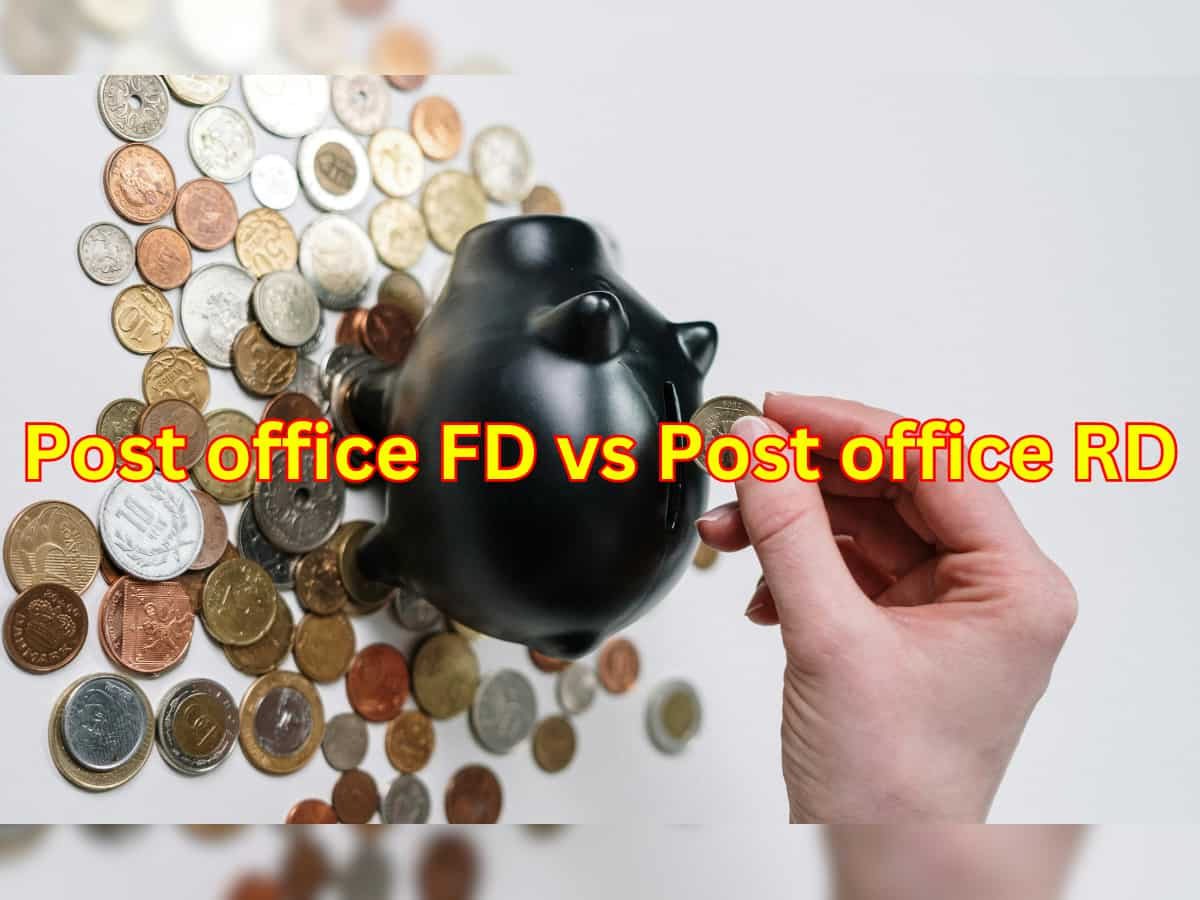 Post Office FD vs Post Office RD: Compare interest rates, see how Rs 5,000/month & Rs 1.5 lakh one-time investments grow over 1, 2, 3, 5 years with examples