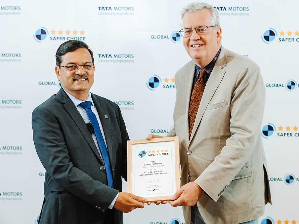 Tata Motors achieves Global NCAP safer choice award for Safari and Harrier milestone in vehicle safety