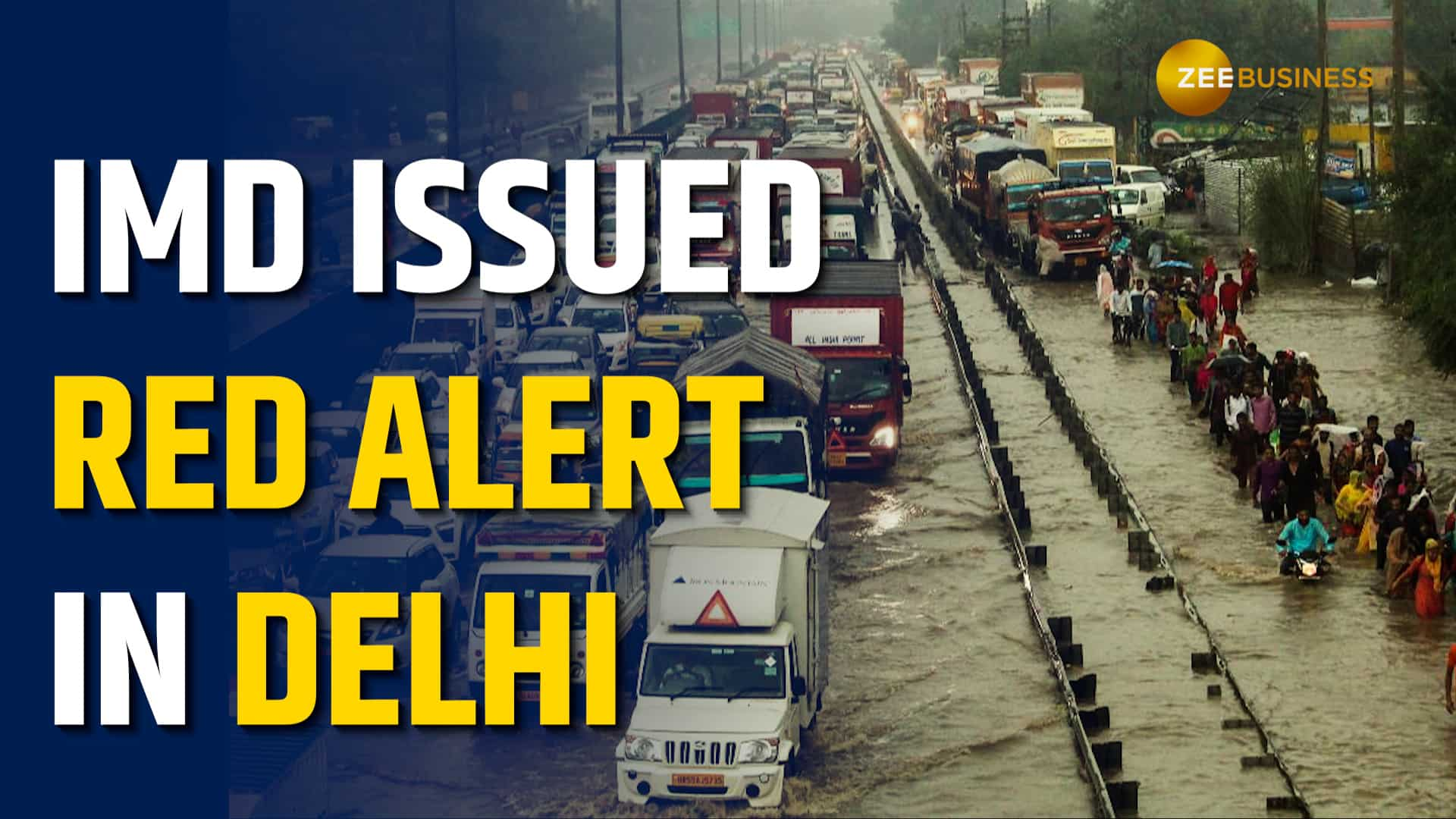 Delhi weather: Traffic chaos as rain causes waterlogging; IMD predicts more showers | Zee Business