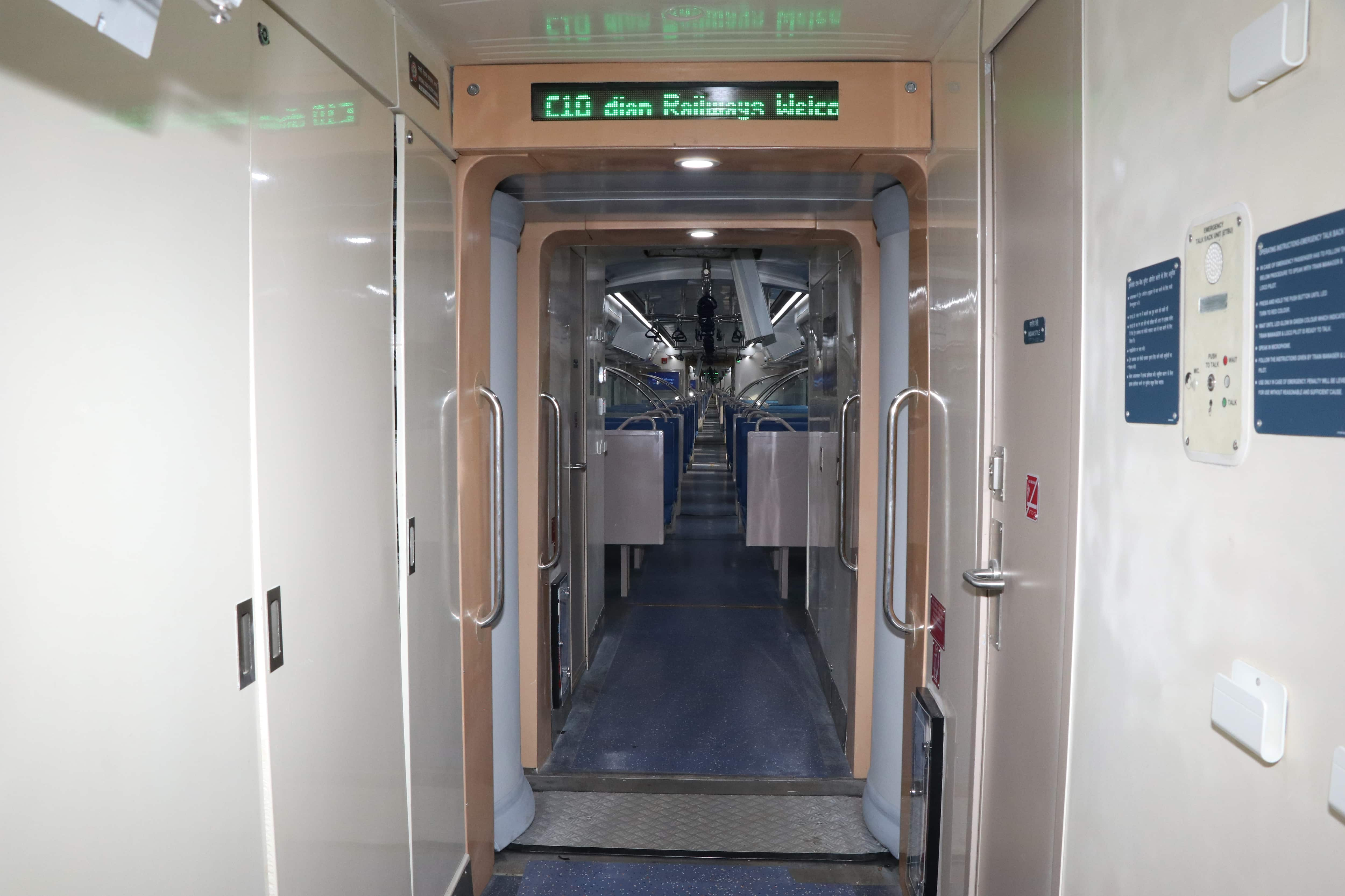 Vande Metro: Modern amenities for passengers