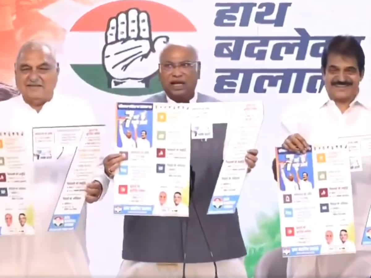 Haryana Assembly Elections 2024: Gas cylinder at Rs 500, 300 units of free electricity, Rs 2,000 for women - Check Congress's list of promises 