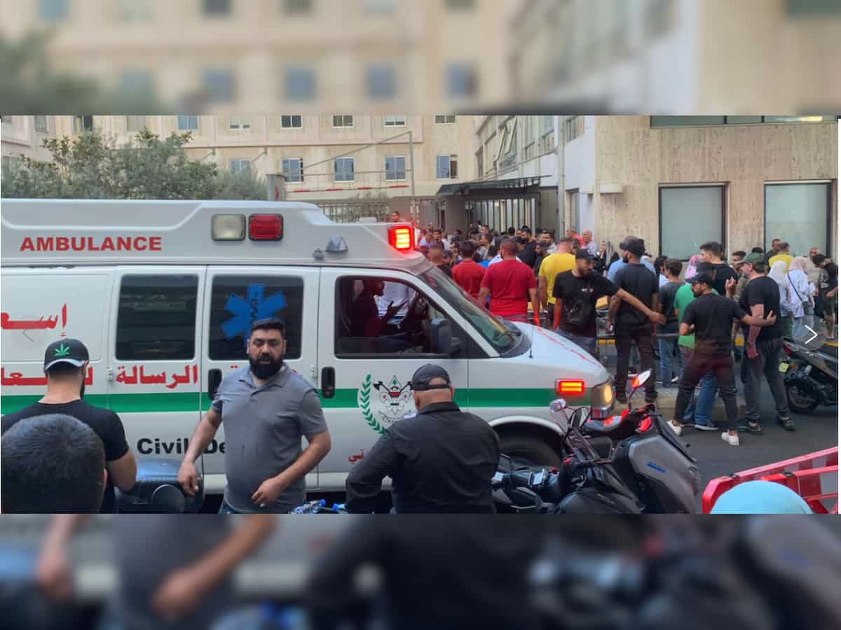 Explosions witnessed at Beirut funeral for Hezbollah members and 1 child killed in pager attack 