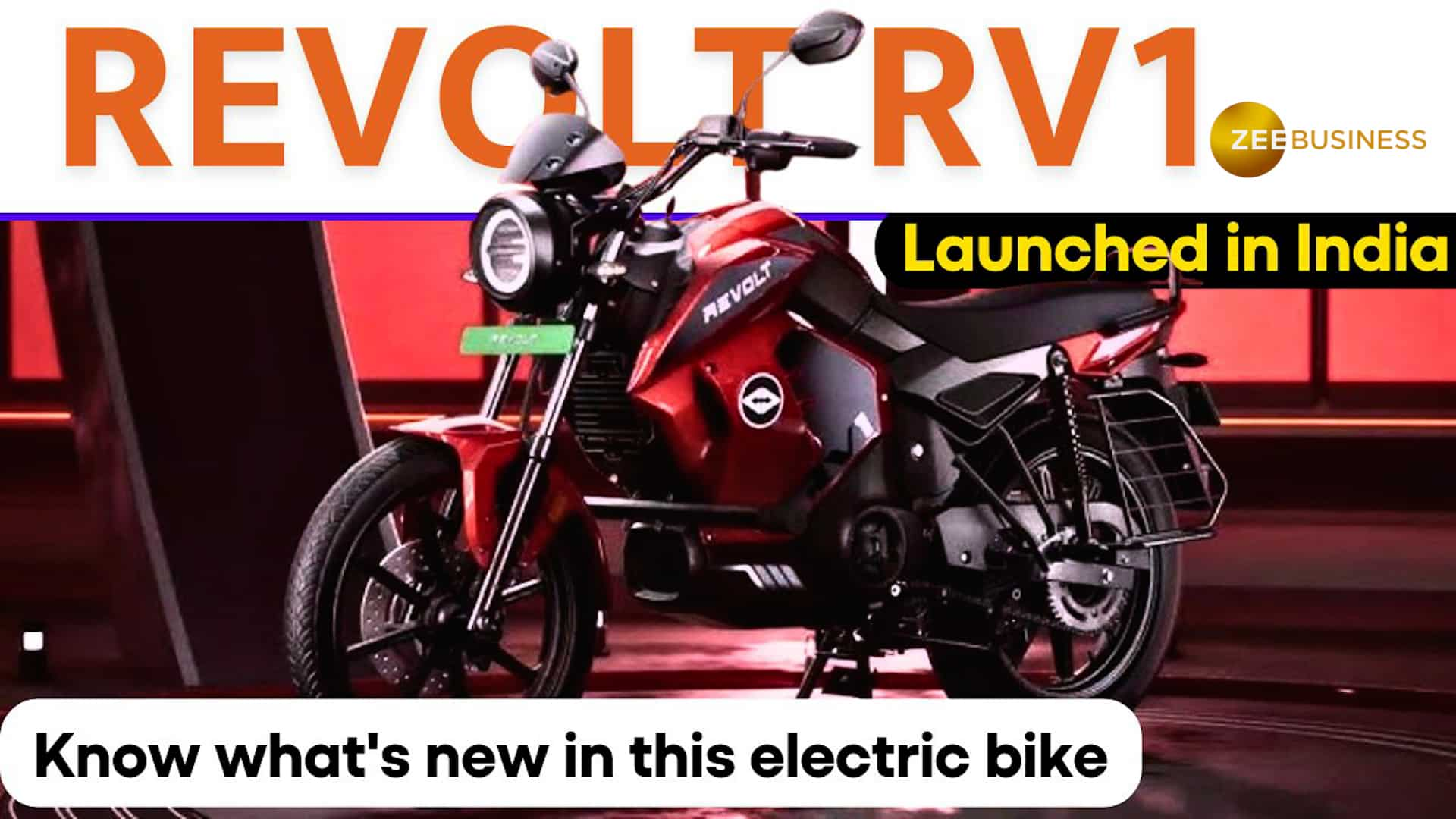 RV1 Launched in India: Revolt Motors launches country’s first electric ...