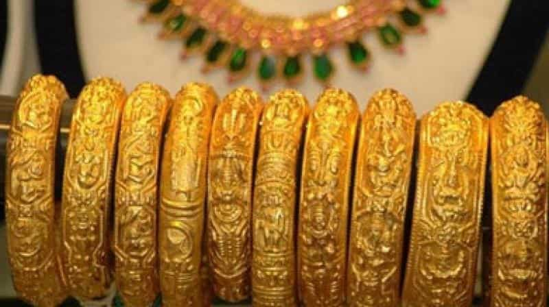 Gold prices declined sharply 