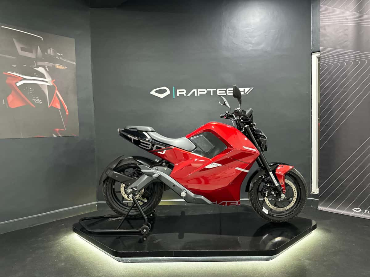 Raptee.HV T30 electric motorcycle launched; India's first high-voltage EV bike priced at Rs 2.39 lakh