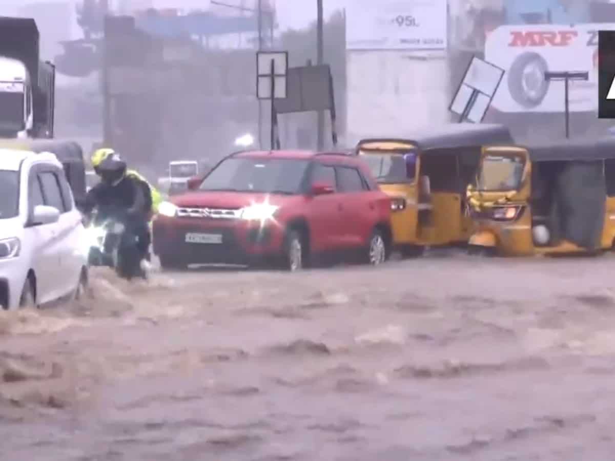 Heavy rains disrupt Tamil Nadu 8 flights cancelled amid adverse weather conditions