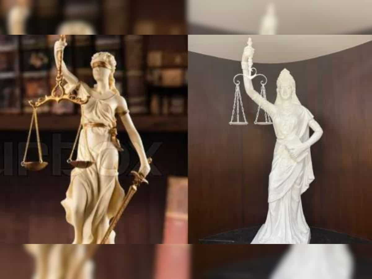 Colonial era practice changes as Lady Justice in Supreme Court library now holds Indian Constitution with open eyes