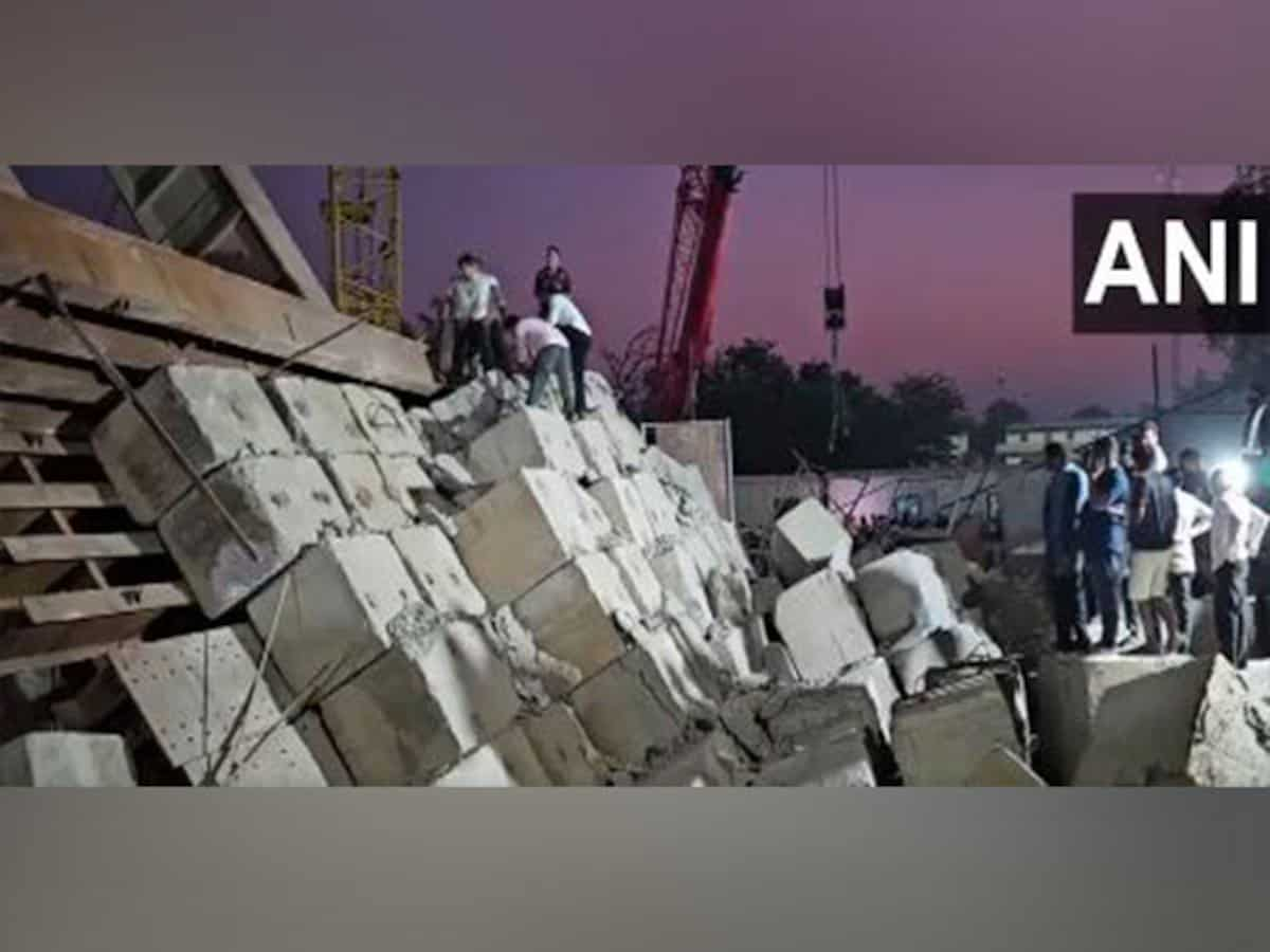 Two labourers trapped as under-construction bridge of bullet train project collapses in Gujarat's Anand