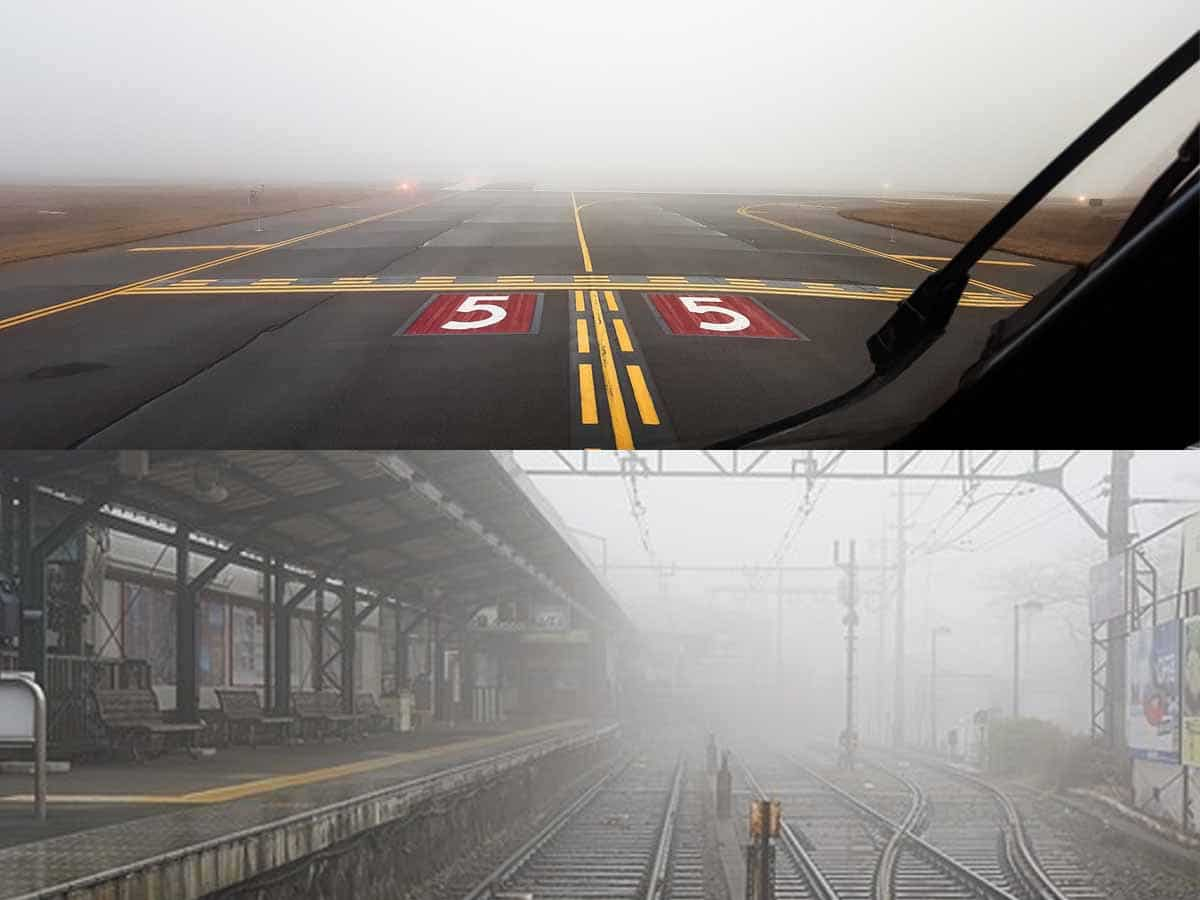 Weather Impact On Travel: Fog disrupts aviation & railway services