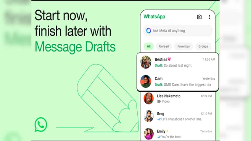 Start now, finish later: Here's how WhatsApp's Message Drafts feature works - Check Details