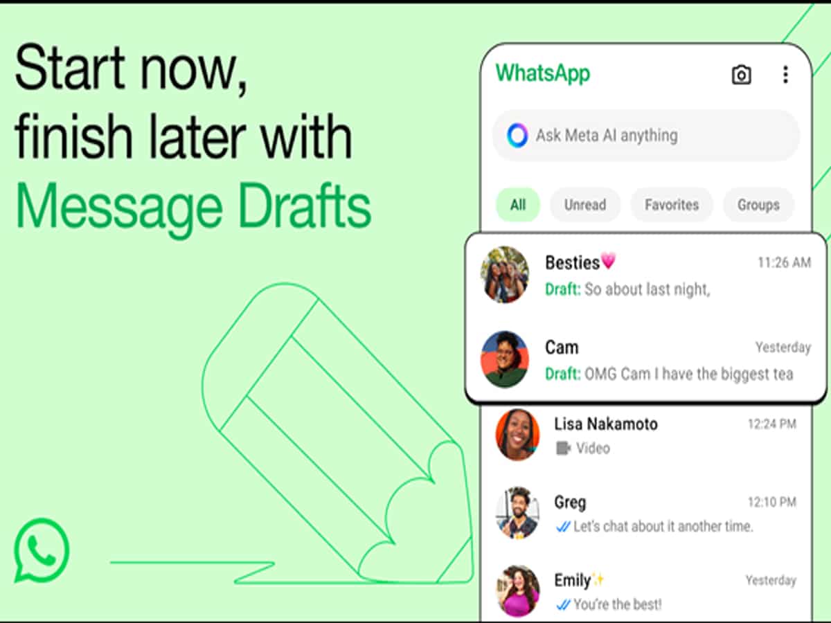 Start now, finish later: Here's how WhatsApp's Message Drafts feature works - Check Details