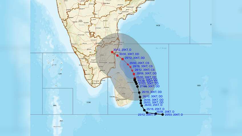 Cyclone Fengal latest news today: Rainfall likely over districts of coastal Andhra Pradesh, Tamil Nadu