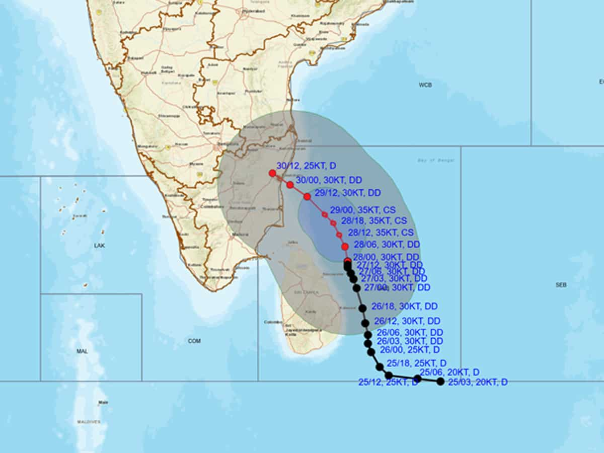 Cyclone Fengal latest news today: Rainfall likely over districts of coastal Andhra Pradesh, Tamil Nadu