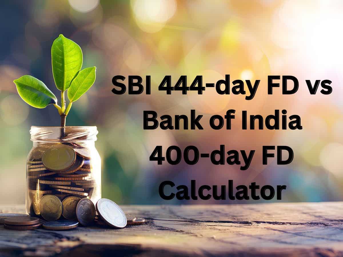 SBI 444-day FD vs Bank of India 400-day FD: What will be maturity amounts on Rs 4 lakh and Rs 8 lakh investments for general and senior citizens?