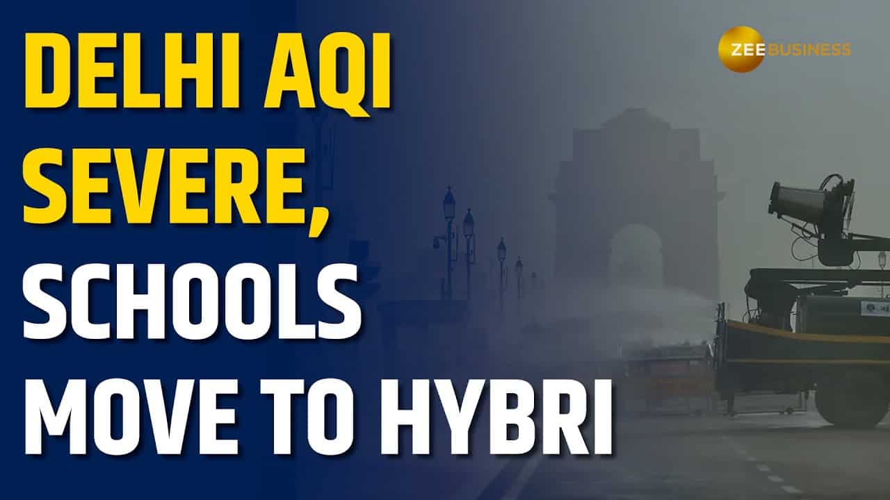Delhi AQI Hits 'Severe' Category, Schools Shift to Hybrid Mode