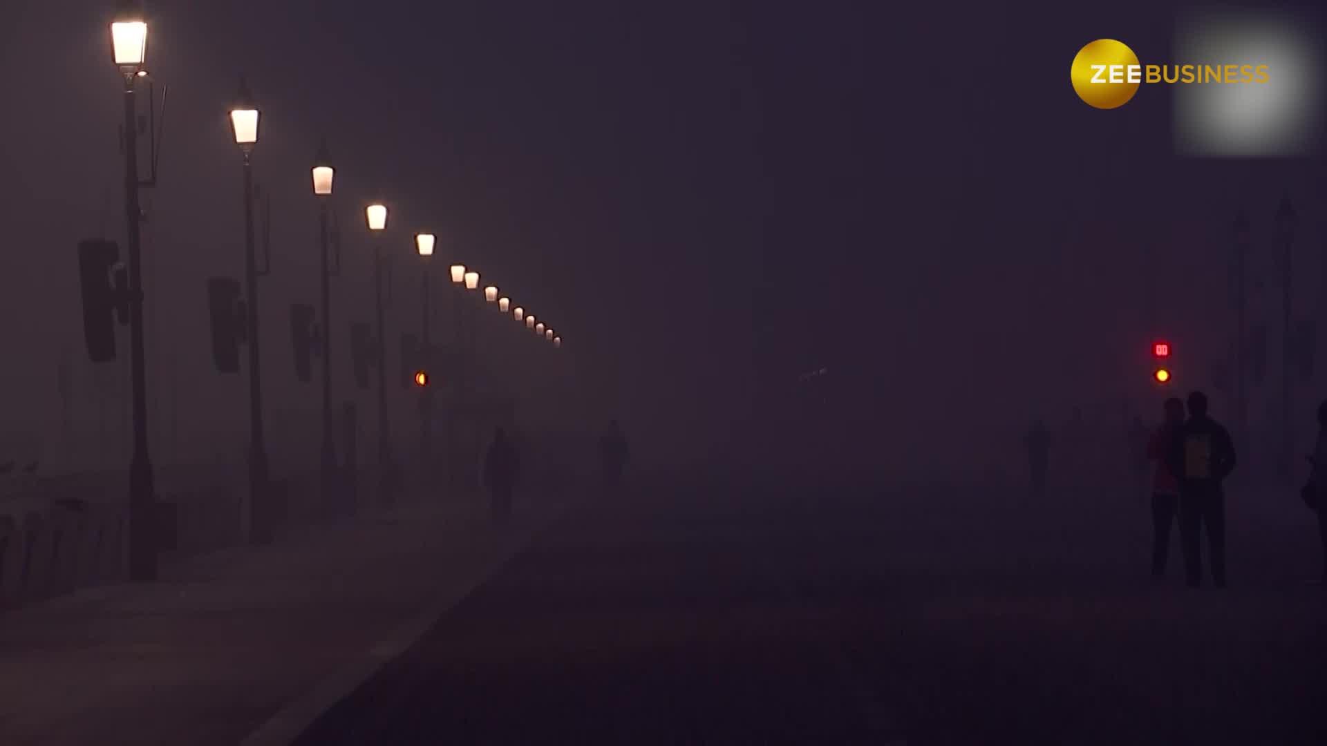 Cold wave and dense fog engulf Delhi-NCR as temperatures continue to plummet | Zee Business