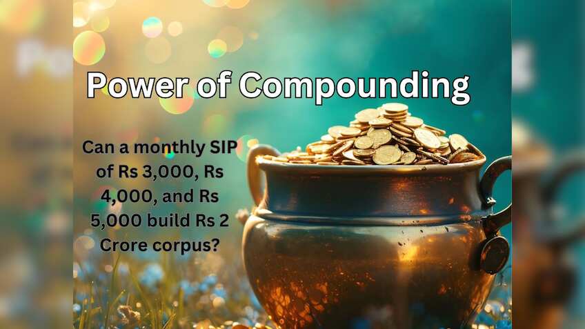 Power of Compounding: How fast can monthly SIP of Rs 3,000, Rs 4,000, and Rs 5,000 build Rs 2 Crore corpus?