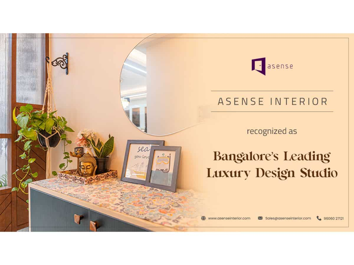 Asense Interiors recognised as Bengaluru's leading luxury design studio