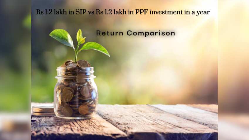 Return Comparison: Rs 1.2 lakh in SIP vs Rs 1.2 lakh in PPF investment in a year; which can create larger corpus?
