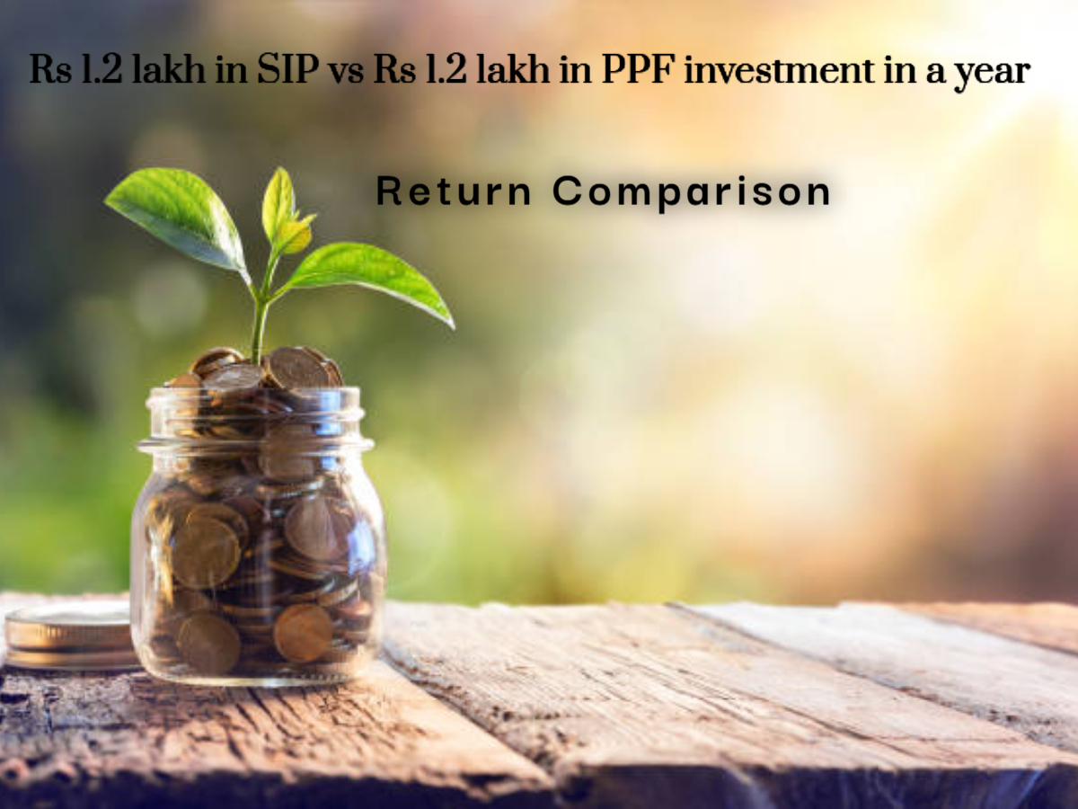 Return Comparison: Rs 1.2 lakh in SIP vs Rs 1.2 lakh in PPF investment in a year; which can create larger corpus?