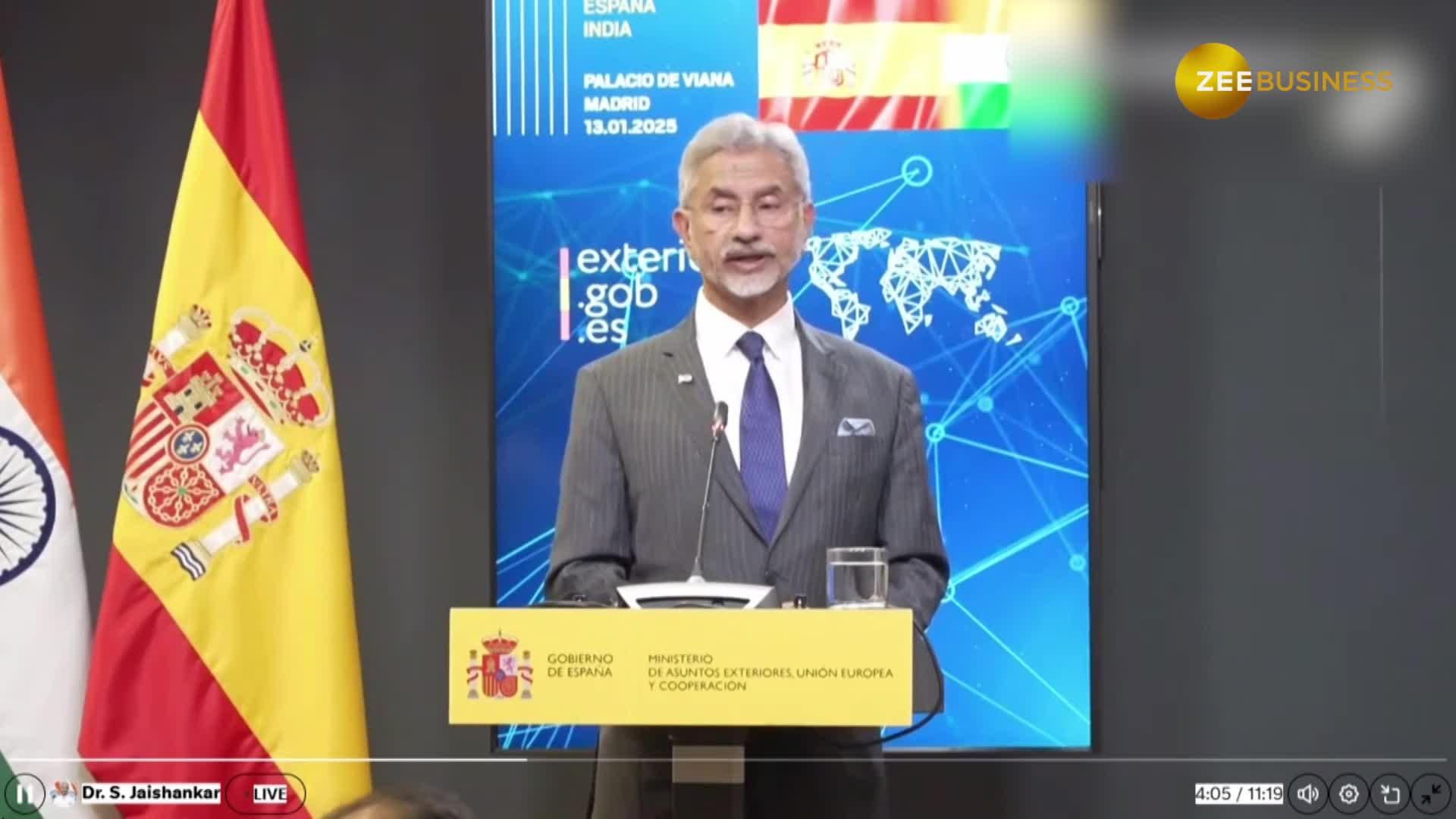 EAM Jaishankar Seeks Spain's Support for Stronger India-Mediterranean Ties