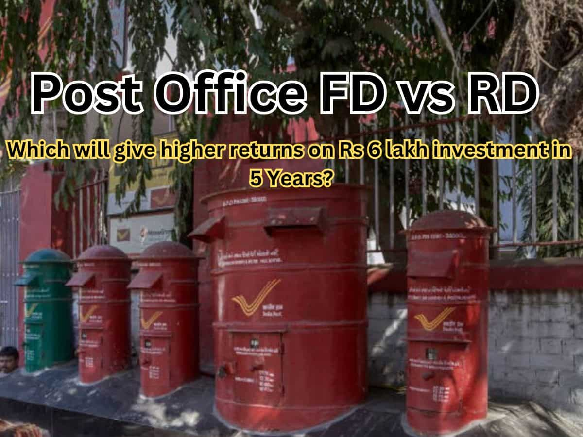 Post Office FD vs RD: Which will generate higher returns on Rs 6 lakh investment in 5 Years?