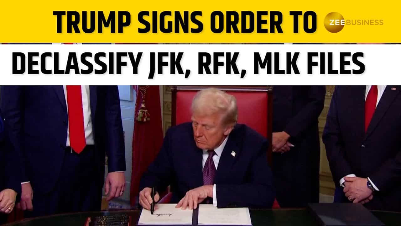 President Donald Trump signs Executive Order to declassify JFK, RFK ...