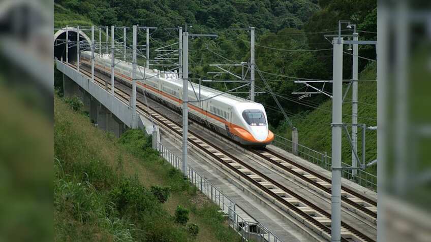 Bullet train: 100-metre-long steel girder launched over four railway ...