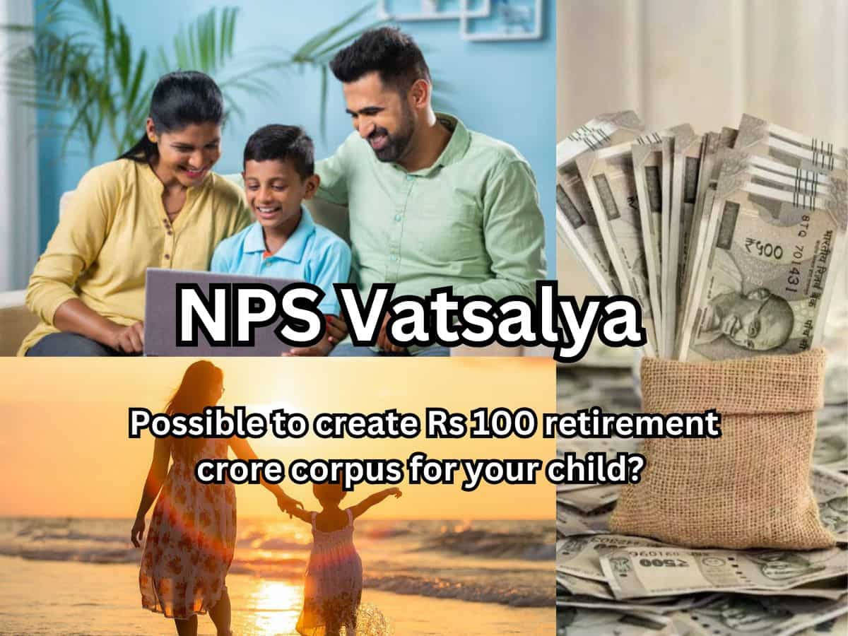 Nps vatsalya scheme retirement pension calculator how can you generate rs 100 crore corpus for your child with monthly investment of rs 5500 nifty 50 equity active choice