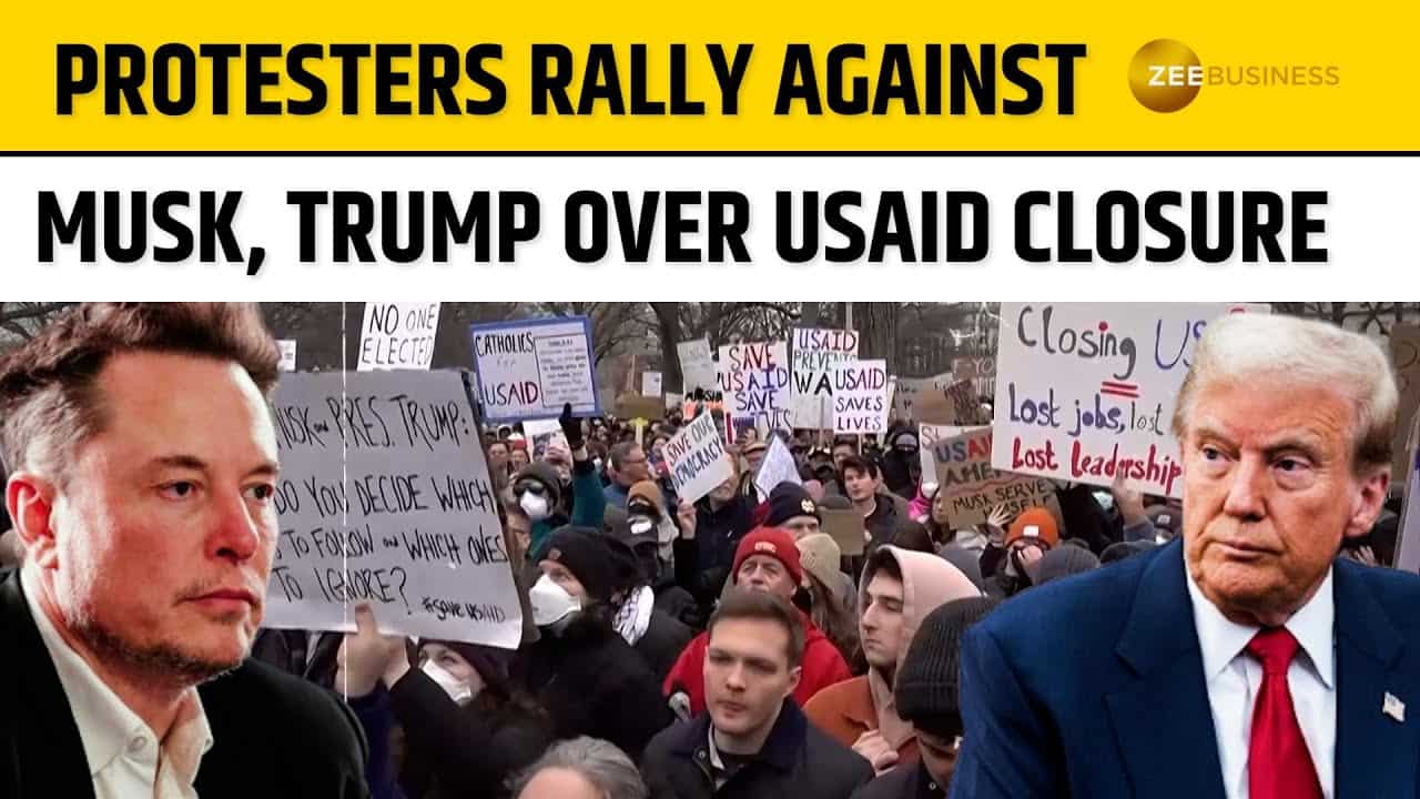 Protesters, lawmakers rally in Washington DC against Musk, Trump over ...