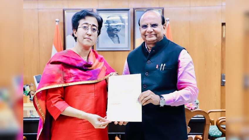 BJP leaders pay courtesy visit to Delhi LG after Atishi resigns as Delhi CM