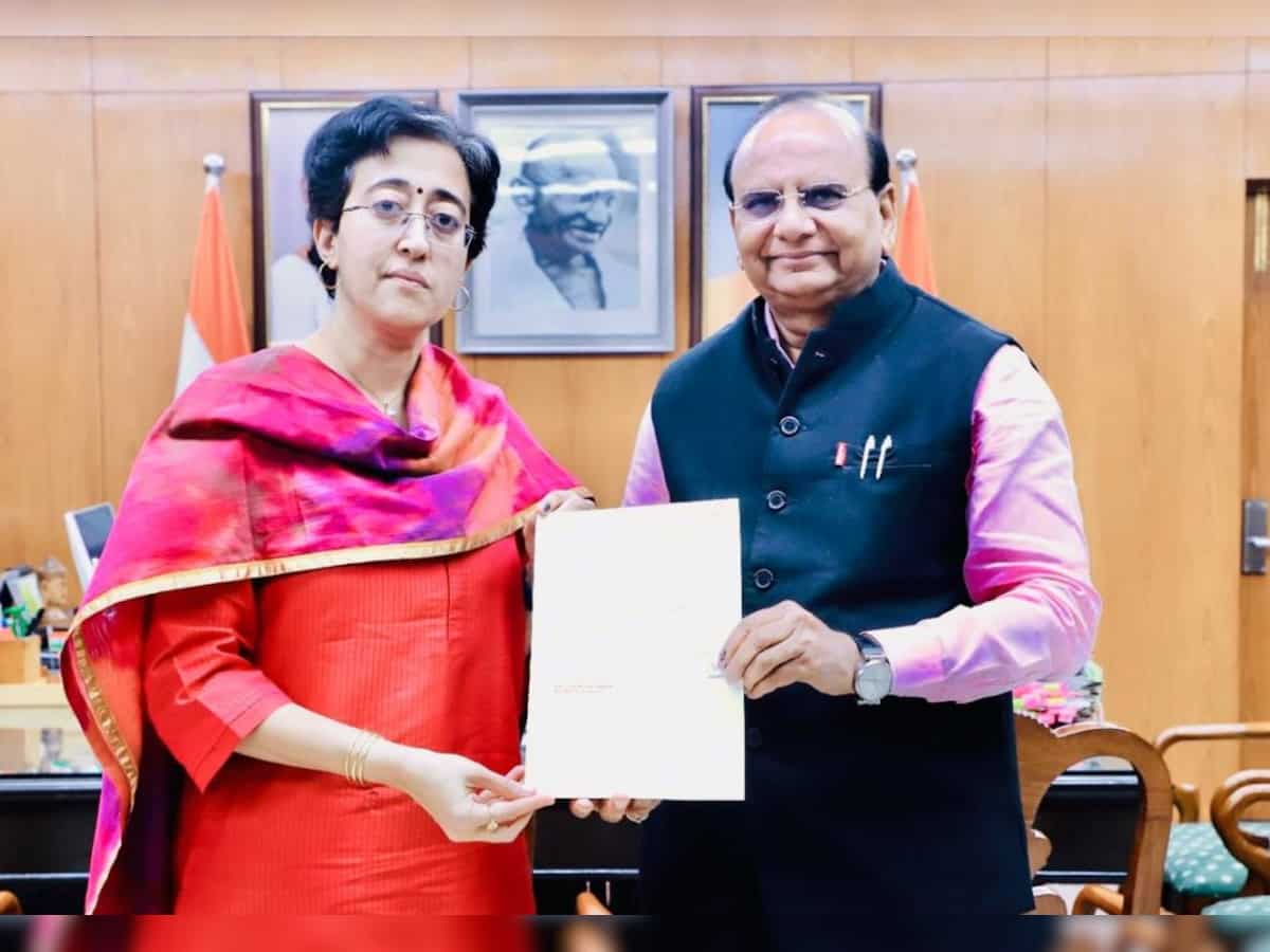 BJP leaders pay courtesy visit to Delhi LG after Atishi resigns as Delhi CM