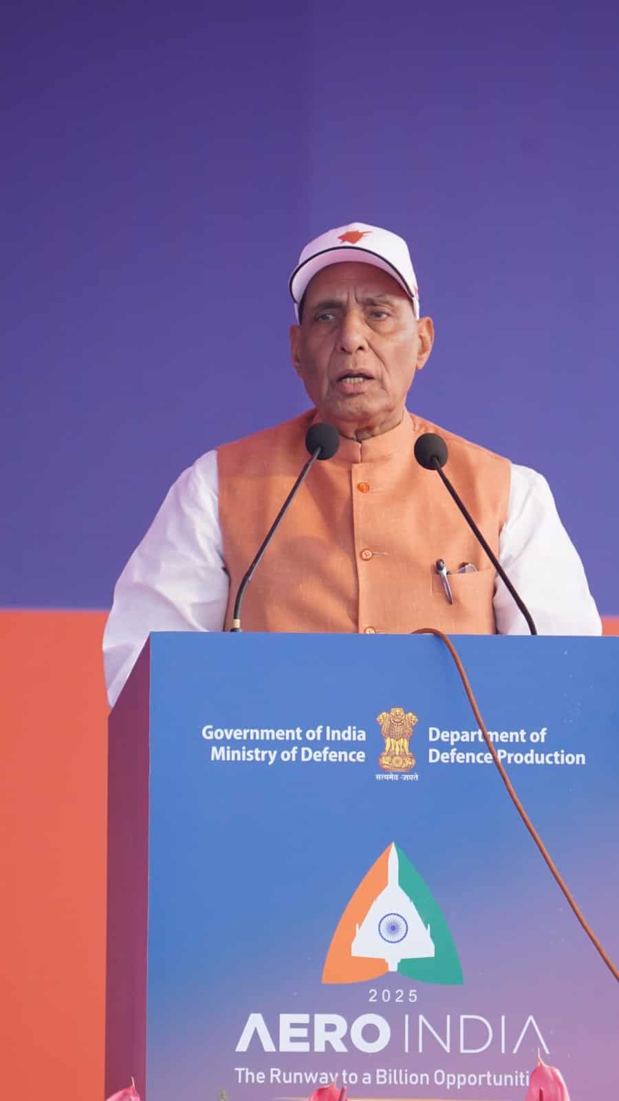 Rajnath Singh inaugurates Aero India 2025, terms it "Mahakumbh" which focuses on India's external power