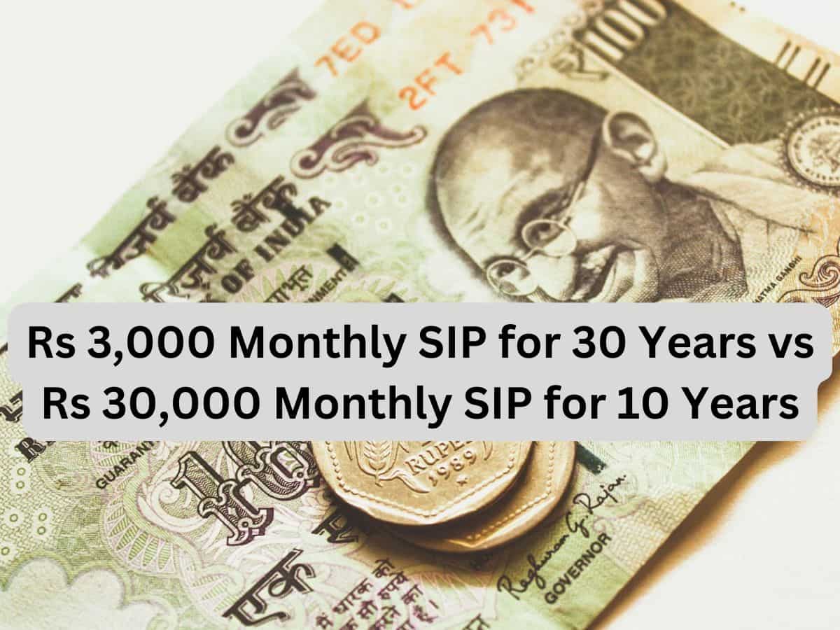 Rs 3,000 Monthly SIP for 30 Years vs Rs 30,000 Monthly SIP for 10 Years: Know which one can give you higher returns in long term