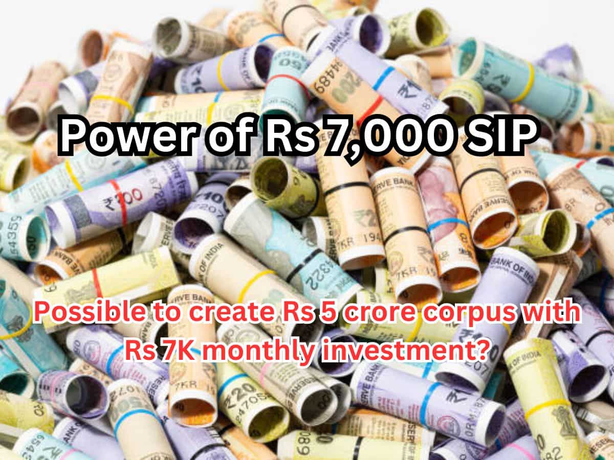 Power of Rs 7,000 SIP: How can you generate Rs 5 crore corpus with just Rs 7,000 monthly investment?
