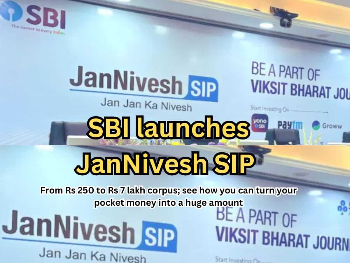 SBI JanNivesh SIP: From Rs 250 to Rs 7 lakh corpus; Find out how you can turn your pocket money into a huge amount