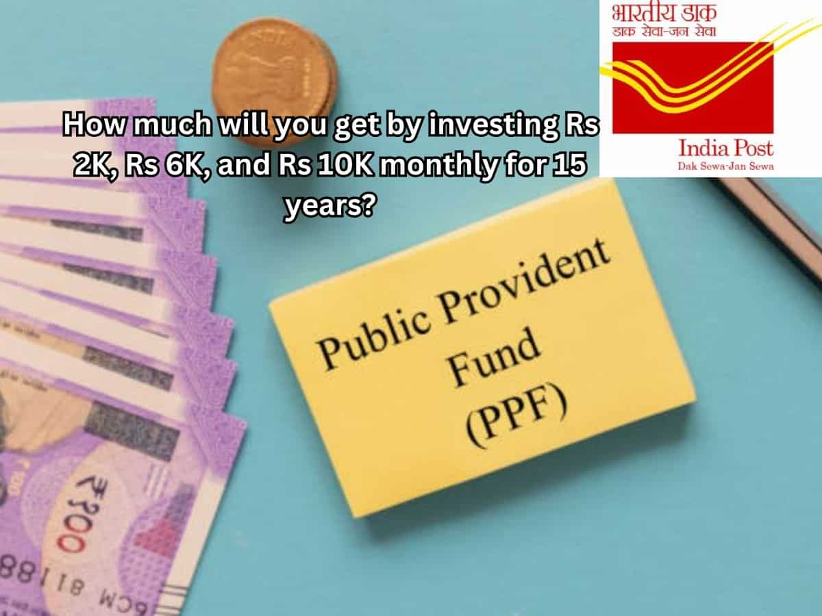 Post Office PPF Calculator: How much will you get by investing Rs 2,000, Rs 6,000, and Rs 10,000 monthly for 15 years?