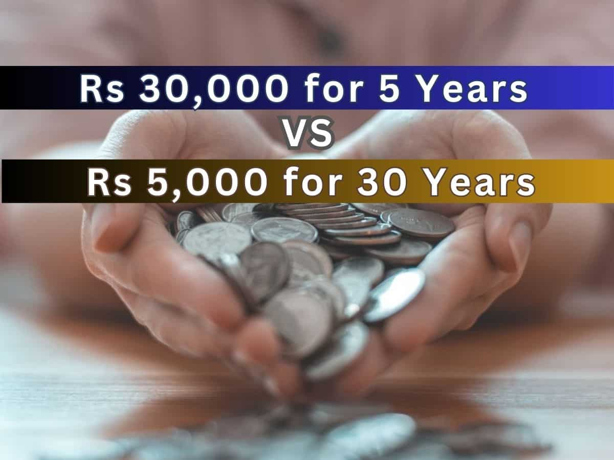 Which SIP strategy can build higher corpus in long term: Rs 30,000 for 5 Years vs Rs 5,000 for 30 Years?