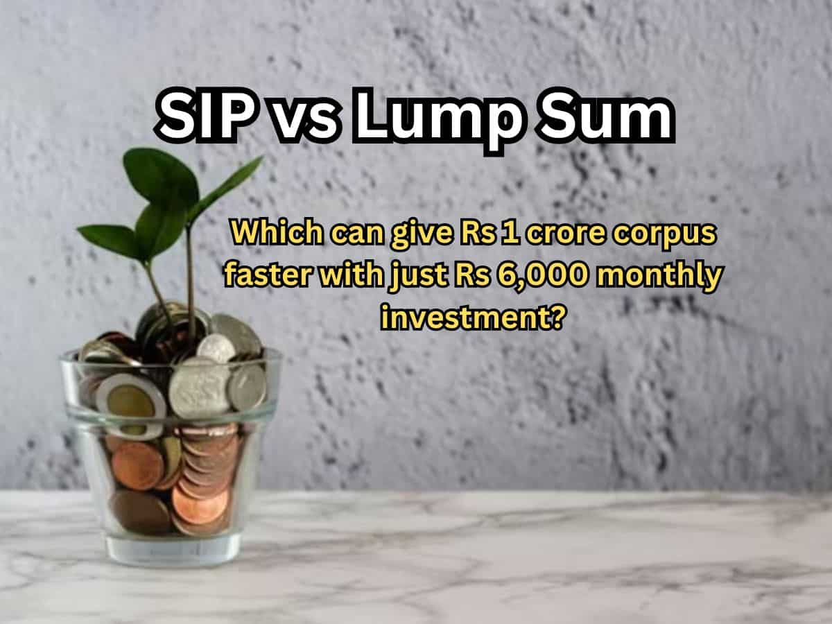 SIP vs Lump sum: Which can generate Rs 1 crore corpus faster; one-time investment of Rs 18,00,000 or monthly investment of Rs 6,000