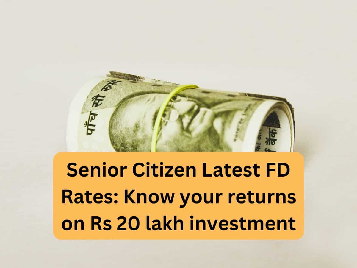 Senior Citizen Latest FD Rates: Know your returns on Rs 20 lakh ...