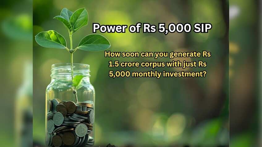 Power of Rs 5,000 SIP: How soon can you generate Rs 1.5 crore corpus ...